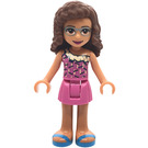 LEGO Olivia met Single Strap Roze Top Minifiguur