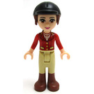 LEGO Olivia avec Bronzer Riding Pants, Rouge Veste et Noir Riding Casque Minifigurine