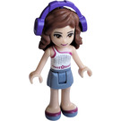 LEGO Olivia with White Strap Top and Headphones Minifigure