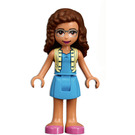 LEGO Olivia s Žlutá Waistcoat a Modrá Šaty Minifigurka