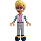 LEGO Olly with White and Metallic Light Blue Jacket Minifigure