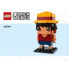 LEGO One Piece Monkey D. Luffy Figure Set 40799 Instructions