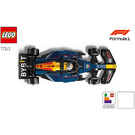LEGO Oracle Red Bull Racing RB20 Set 77243 Instructions