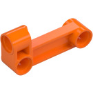 LEGO Orange 90-Degree Kors Blockera Stråle med Hål (11455 / 29162)