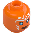 LEGO Orange Ahsoka Tano with Minifigure Head (Recessed Solid Stud) (3274 / 104561)