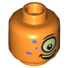 LEGO Orange Alien Keytarist Minifigure Head (Recessed Solid Stud) (3626 / 75322)