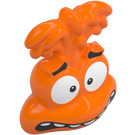 LEGO Orange Anxiety Head with Hair