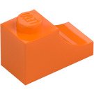 LEGO orange Hvælving 1 x 2 Inverteret (78666)