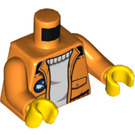 LEGO Orange Arctic Icebreaker Captain Minifig Torso (973 / 76382)
