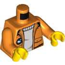 LEGO Naranja Ártico Icebreaker Capitán Minifigura Torso (973 / 76382)