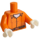 LEGO Naranja Arkham Asylum Joker Minifigura Torso (76382 / 88585)