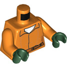 LEGO Oranje Arkham Riddler met Oranje Jumpsuit Minifig Torso (973 / 76382)