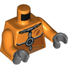 LEGO Oranje Astronaut Minifig Torso (973 / 76382)