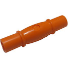 LEGO Oranje As Connector 4 Length met 2 Length Crowned Pulley