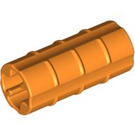 LEGO Orange Axle Connector (Ridged with 'x' Hole) (6538)