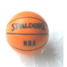 LEGO Naranja Baloncesto con Negro Lines con "SPALDING" y "NBA" (43702 / 45531)