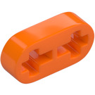 LEGO Oranje Balk 2 x 0.5 met As Gaten (41677 / 44862)