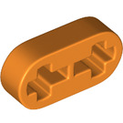LEGO Oranje Balk 2 x 0.5 met As Gaten (41677 / 44862)