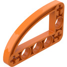 LEGO Orange Stråle 3 x 5 x 0.5 Böjd 90 grader Fjärdedel Ellipse (32250 / 65714)