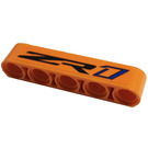 LEGO Oranje Balk 5 met 'ZR1' Sticker (32316)