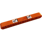 LEGO Oranje Balk 9 met Kraan Armen, Arrows, Hooks Sticker (40490)