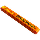 LEGO Orange Faisceau 9 avec 'El Toro Loco', Flames (La gauche) Autocollant (40490)