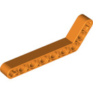 LEGO Orange Strahl Gebogen 53 Grad, 3 und 7 Löcher (32271 / 42160)