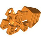LEGO Orange Bionicle Foot Matoran mit Ball Socket (Flachoberteile) (62386)
