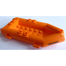 LEGO Orange Boat Inflatable 12 x 6 x 1.33 with 'JM60095' on both sides Sticker (30086)