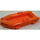 LEGO Oranje Boat Inflatable 12 x 6 x 1.33 met 'RB-23' (Both Sides) Sticker (30086)
