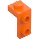 LEGO orange Beslag 1 x 1 med 1 x 2 Plade ned (79389)