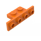 LEGO Orange Bracket 1 x 2 - 1 x 4 with Square Corners (2436)