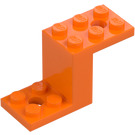 LEGO Orange Bracket 2 x 5 x 2.3 and Inside Stud Holder (28964 / 76766)