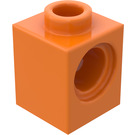 LEGO Orange Brique 1 x 1 avec Trou (6541)