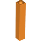 LEGO Orange Backstein 1 x 1 x 5 mit festem Bolzen (2453)