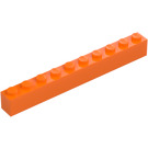 LEGO Oransje Kloss 1 x 10 (6111)