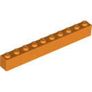 LEGO Orange Brick 1 x 10 (6111)