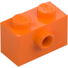 LEGO Naranja Ladrillo 1 x 2 con 1 Espiga en Lado (86876)