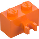 LEGO Arancione Mattoncino 1 x 2 con Verticale Clip con clip aperta a 'O' (42925 / 95820)