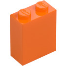 LEGO Oransje Kloss 1 x 2 x 2 med innvendig akselholder (3245)