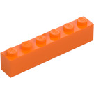 LEGO Pomarańczowy Cegła 1 x 6 (3009 / 30611)