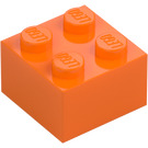 LEGO oranžová Kostka 2 x 2 (3003 / 6223)