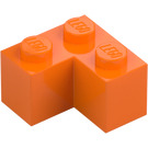 LEGO Pomarańczowy Cegła 2 x 2 Narożnik (2357)