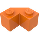 LEGO orange Klods 2 x 2 Facet (87620)