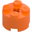 LEGO Naranja Ladrillo 2 x 2 Circular (3941 / 6143)