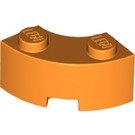 LEGO Orange Brick 2 x 2 Round Corner with Stud Notch and Reinforced Underside (85080)
