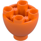 LEGO Oranje Steen 2 x 2 x 1.3 Rond Omgekeerd Dome (24947)