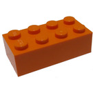 LEGO Orange Brique 2 x 4 (3001 / 72841)