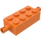 LEGO Orange Brick 2 x 4 with Pins (6249 / 65155)