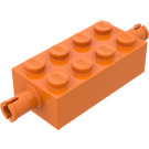 LEGO Orange Backstein 2 x 4 mit Pins (6249 / 65155)